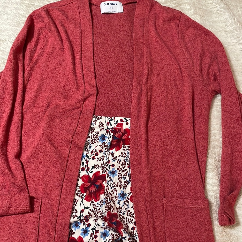 Long Cardigan and Leggings Set